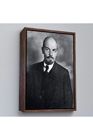 Ahşap Çerçeveli Sovyet Lideri Vladimir Lenin Tablo-7944