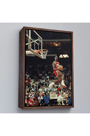 Ahşap Çerçeveli Michael Jordan Tablo-7965