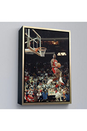 Ahşap Çerçeveli Michael Jordan Tablo-7965