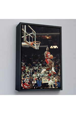 Ahşap Çerçeveli Michael Jordan Tablo-7965
