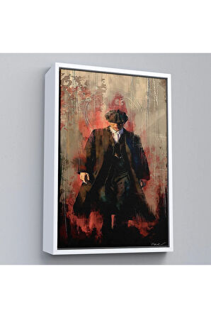 Ahşap Çerçeveli Peaky Blinders-Thomas Shelby Tablosu-7967