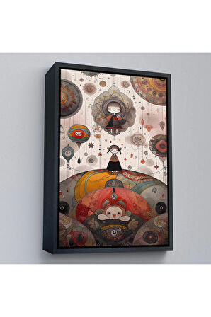 Tepenin Üstündeki Sevimli Kızlar Tablosu-8006