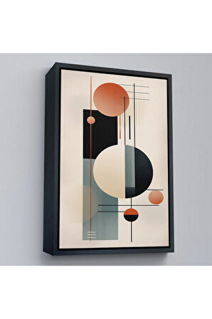 Ahşap Çerçeveli Dekoratif Soyut Tablo-8011