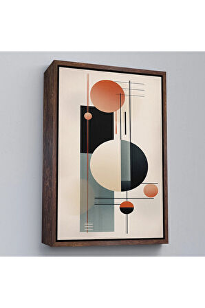 Ahşap Çerçeveli Dekoratif Soyut Tablo-8011