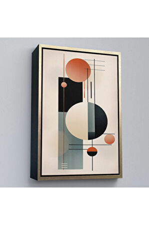 Ahşap Çerçeveli Dekoratif Soyut Tablo-8011