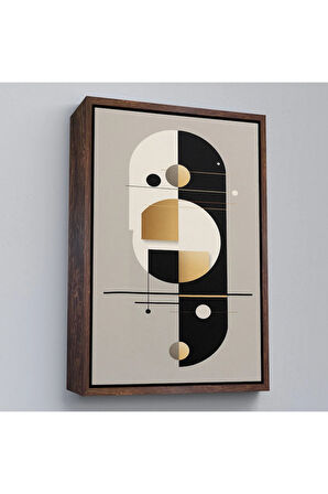 Ahşap Çerçeveli Dekoratif Soyut Tablo-8012