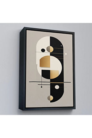 Ahşap Çerçeveli Dekoratif Soyut Tablo-8012