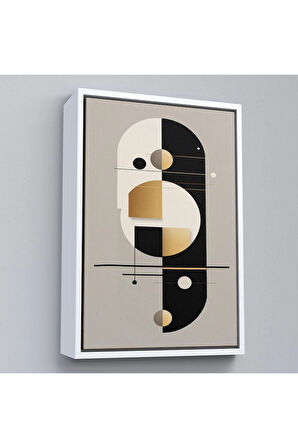Ahşap Çerçeveli Dekoratif Soyut Tablo-8012