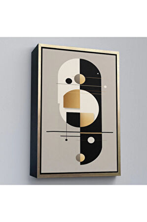 Ahşap Çerçeveli Dekoratif Soyut Tablo-8012