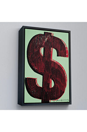 Ahşap Çerçeveli Dolar İşareti Tablo-8031
