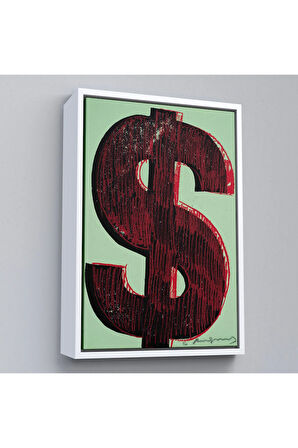 Ahşap Çerçeveli Dolar İşareti Tablo-8031