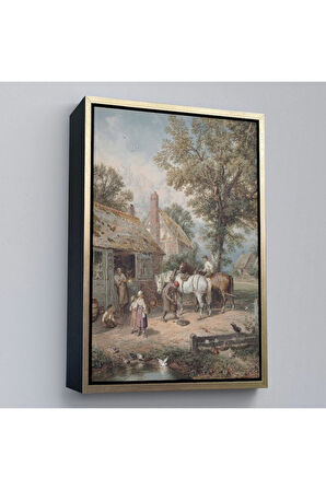 Ahşap Çerçeveli Foster Myles Birket The Smithy Tablo-8032