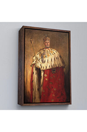 Ahşap Çerçeveli Oscar Frederick Iı'Nin Portre Tablo-8037