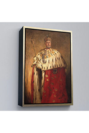 Ahşap Çerçeveli Oscar Frederick Iı'Nin Portre Tablo-8037