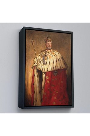 Ahşap Çerçeveli Oscar Frederick Iı'Nin Portre Tablo-8037