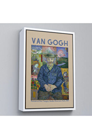 Ahşap Çerçeveli Vincent Van Gogh - Bildnis'İn Babası Tanguy Tablo-8050
