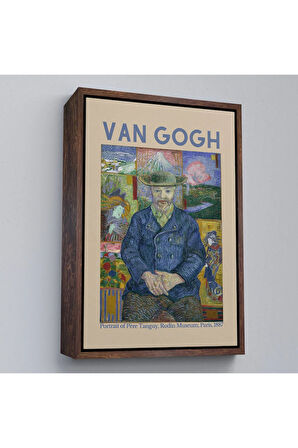 Ahşap Çerçeveli Vincent Van Gogh - Bildnis'İn Babası Tanguy Tablo-8050