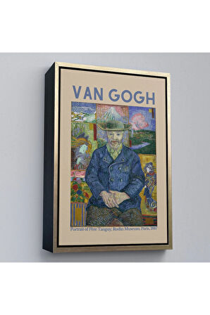 Ahşap Çerçeveli Vincent Van Gogh - Bildnis'İn Babası Tanguy Tablo-8050