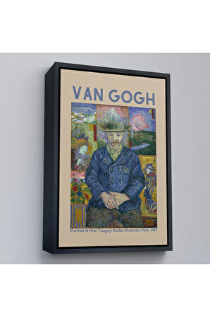 Ahşap Çerçeveli Vincent Van Gogh - Bildnis'İn Babası Tanguy Tablo-8050