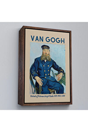 Ahşap Çerçeveli Vincent Van Gogh – Postacı Joseph Roulin’İn Portresi Tablo-8051