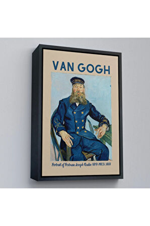 Ahşap Çerçeveli Vincent Van Gogh – Postacı Joseph Roulin’İn Portresi Tablo-8051