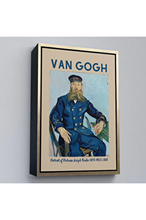 Ahşap Çerçeveli Vincent Van Gogh – Postacı Joseph Roulin’İn Portresi Tablo-8051