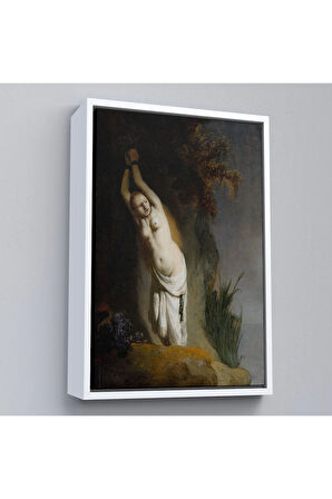 Ahşap Çerçeveli Rembrandt Van Rijn - Andromeda Tablo-8062