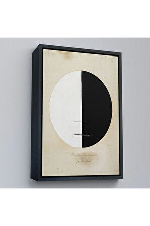 Ahşap Çerçeveli Hilma Af Klint - Buda'Nın Dünyevi Yaşamdaki Bakış Açısı Tablosu-8084