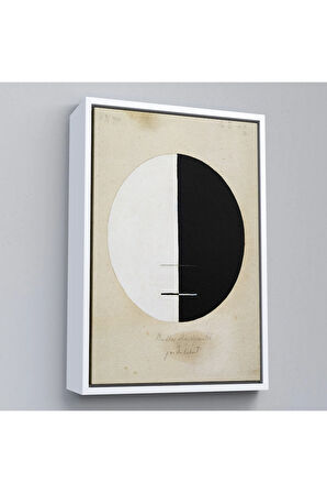 Ahşap Çerçeveli Hilma Af Klint - Buda'Nın Dünyevi Yaşamdaki Bakış Açısı Tablosu-8084