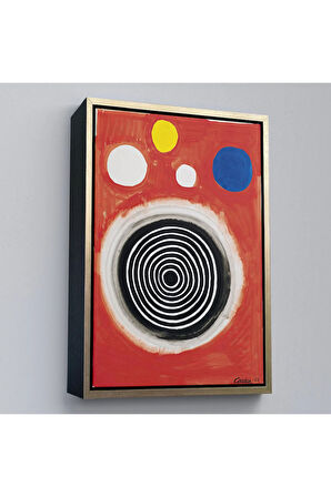Ahşap Çerçeveli Alexander Calder - Eşmerkezli Bulutsu Tablo - Concentric Nebula-8103