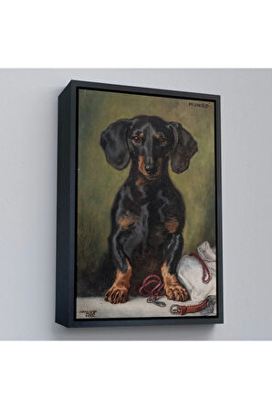 Ahşap Çerçeveli Alexander Pock - Sevgili, Tatlı, Zeki, Neşeli, Sadık Mungerl Tablosu-8107