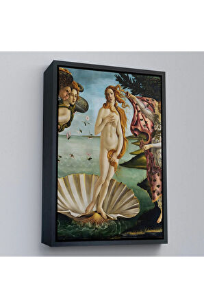 Ahşap Çerçeveli Sandro Botticelli, Venüs'Ün Doğuşu Tablosu - The Birth Of Venus-8109