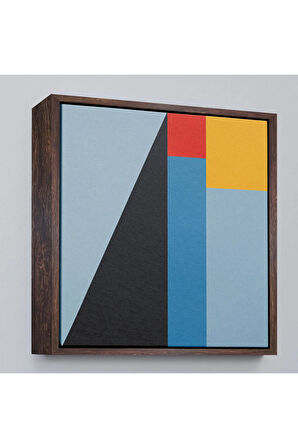 Ahşap Çerçeveli Léon Wuidar - Soyut Tablo-8302