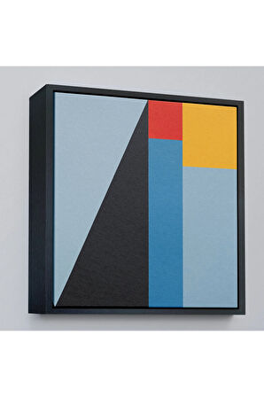 Ahşap Çerçeveli Léon Wuidar - Soyut Tablo-8302