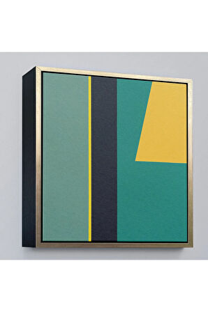 Ahşap Çerçeveli Léon Wuidar - Soyut Tablo-8303