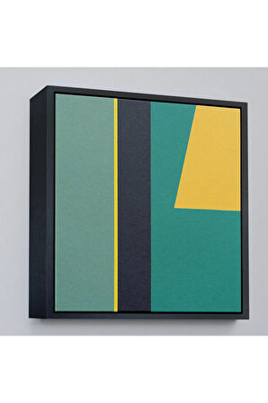 Ahşap Çerçeveli Léon Wuidar - Soyut Tablo-8303