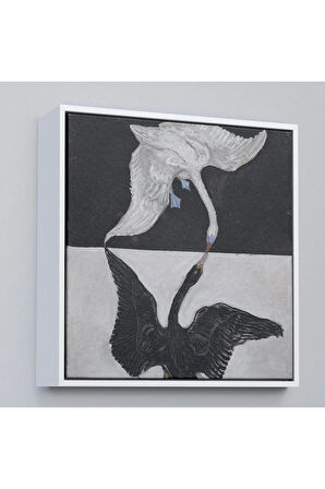 Ahşap Çerçeveli Group İx Suw The Swan No 1-1915 By Hilma Af Klint Tablosu-8323