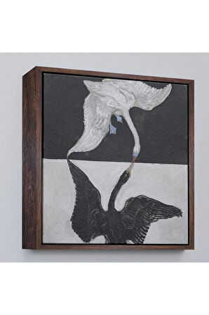 Ahşap Çerçeveli Group İx Suw The Swan No 1-1915 By Hilma Af Klint Tablosu-8323