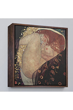 Ahşap Çerçeveli Gustav Klimt Danae Tablosu-8340