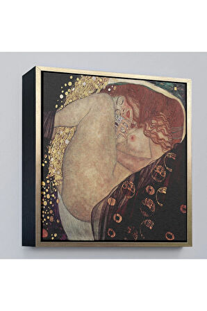 Ahşap Çerçeveli Gustav Klimt Danae Tablosu-8340