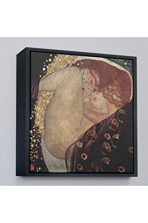 Ahşap Çerçeveli Gustav Klimt Danae Tablosu-8340