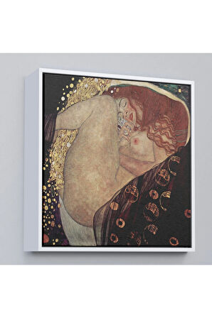 Ahşap Çerçeveli Gustav Klimt Danae Tablosu-8340