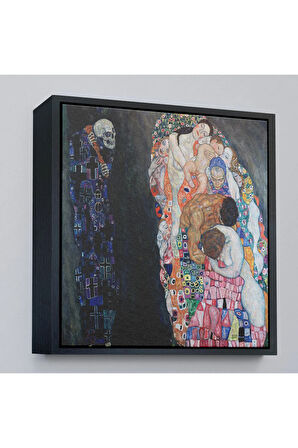 Ahşap Çerçeveli Gustav Klimt – Ölüm Ve Yaşam Tablosu-8341