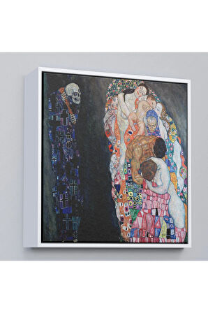 Ahşap Çerçeveli Gustav Klimt – Ölüm Ve Yaşam Tablosu-8341