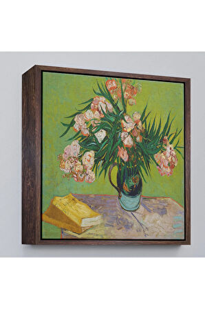 Ahşap Çerçeveli Vincent Van Gogh Zakkum Tablosu-8359