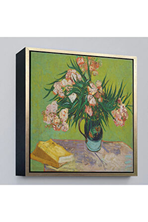 Ahşap Çerçeveli Vincent Van Gogh Zakkum Tablosu-8359