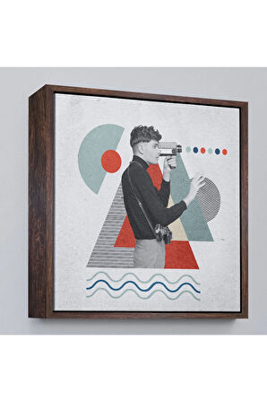 Ahşap Çerçeveli Video Pop Art Tablo-8362