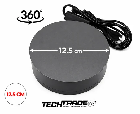 Ürün Çekimi Için 360° Dönen Stand Elektrikli 12.5cm Çapında