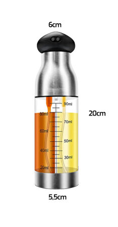 Çift Ölçekli Yağ ve Sirke Sprey Şişesi