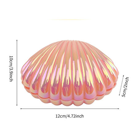 LED Işıklı Kendin Yap Deniz Kabuğu Tasarımlı Lale Lamba